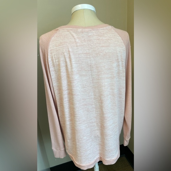 Gap raglan sleeve soft casual women’s pink tunic sweater size medium - Picture 4 of 6